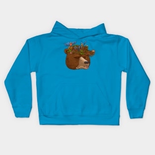 Mr Bear's Nature Hat 2017 Kids Hoodie